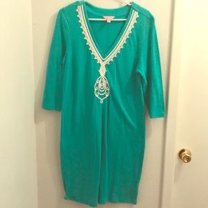 Sea-Foam Green 3/4 Sleeve Lilly Pulitzer Dress